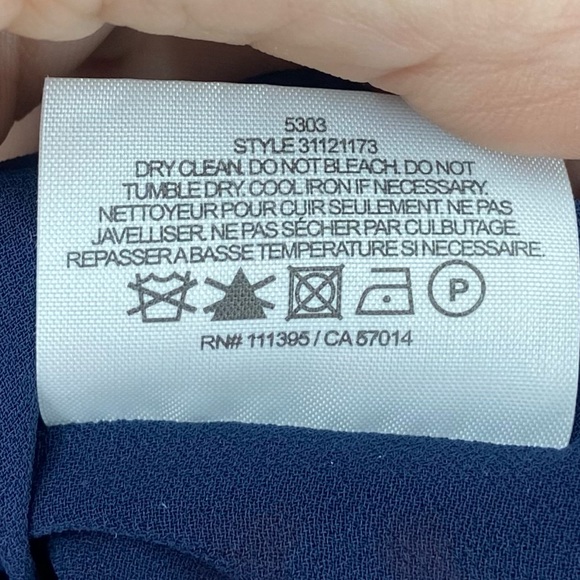 Tory Burch Silk Blouse Floral Print Keyhole Womens Size 2 |O310 - Picture 5 of 6